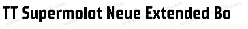 TT Supermolot Neue Extended Bold字体转换